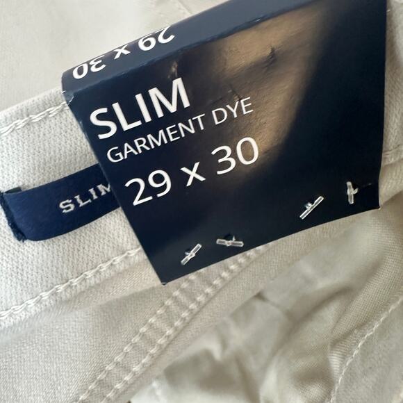 J.Crew Slim Fit Garment Dyed Five Pocket Pant Stone Beige Straight W29 L30 NWT - Picture 12 of 14